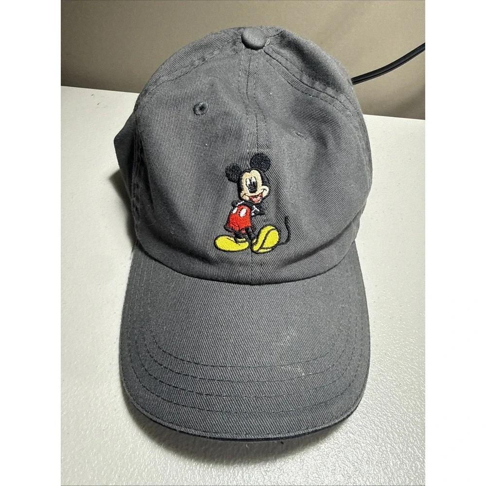Disney Mickey Mouse Grey‎ Stretch Back Toddler Little Kid's Hat Baseball Cap